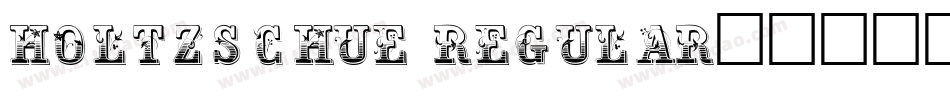 Holtzschue Regular字体转换